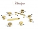 Classique Collection Cabinet Knob dia 1 inch 11702